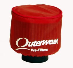 Honda ATC350X Red Pre-Filter for K&N HA-3350 by Outerwears - 20-1076-03